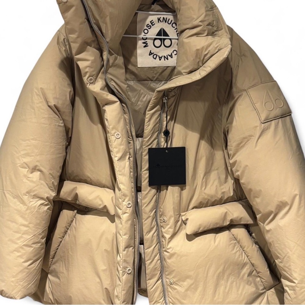 Moose Knuckles Women's Beige Puffer Coat